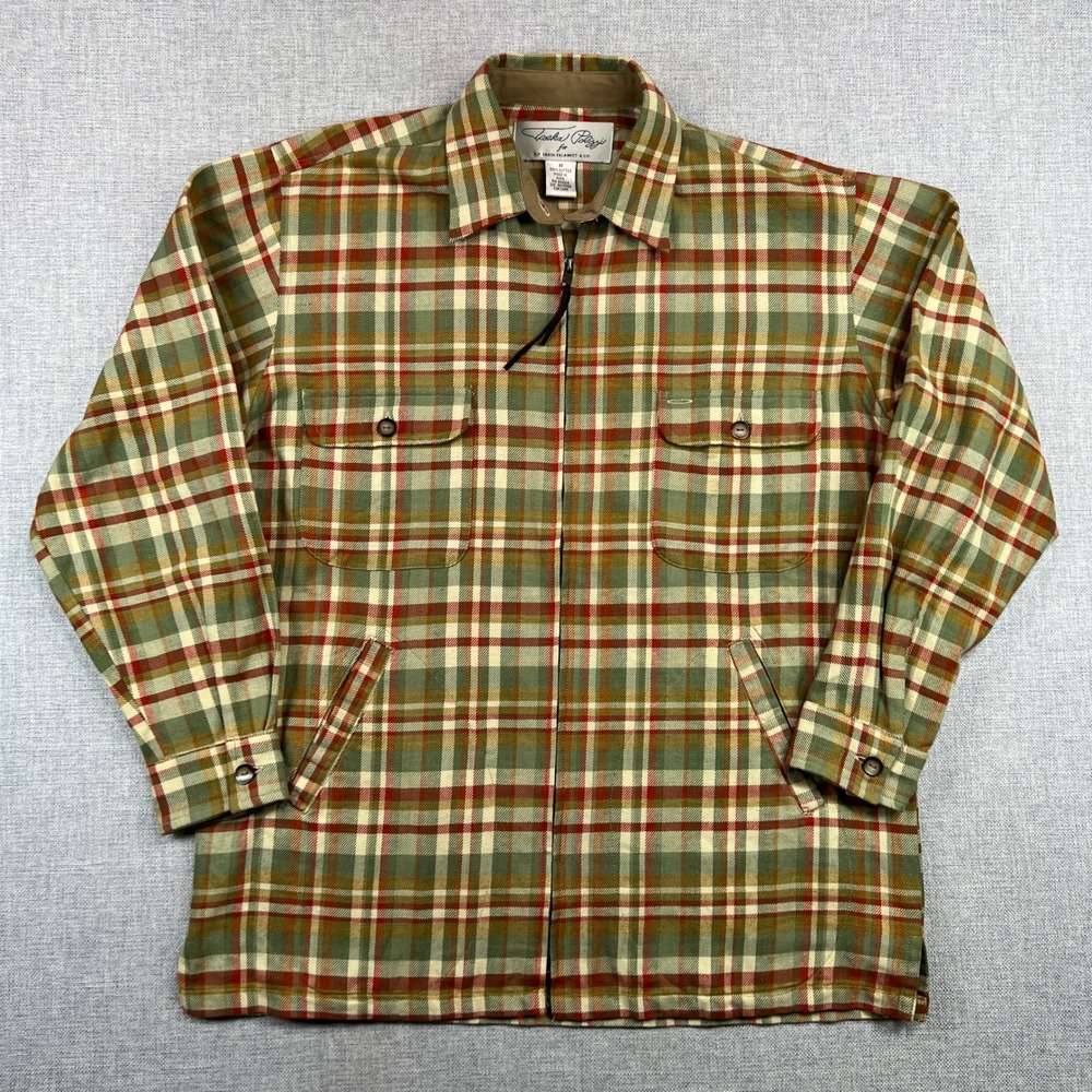 Tasha Polizzi TP Saddle Blanket Women M Plaid Flannel Zip Shirt Jacket Western